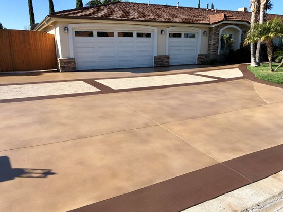 Concrete staining and sealing